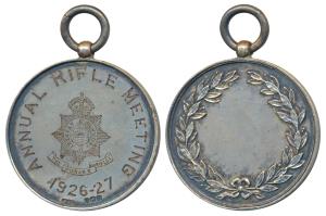 Punjab Rifles, Silver Medal, 31g, obv. insignia of the Punjab Rifles with Annual Rifle Mee