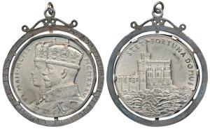 Modasa Taluka Silver Jubilee Committee 1935, Silver Medal, 104.9g, a private silver casing